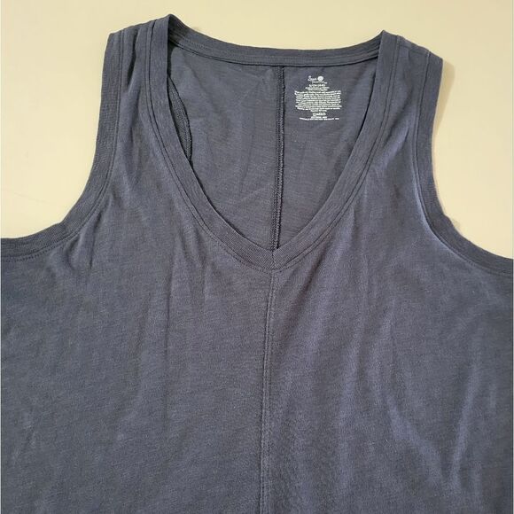 Secret Treasures Charcoal Gray Vneck A-line Tank Chemise - Picture 9 of 12